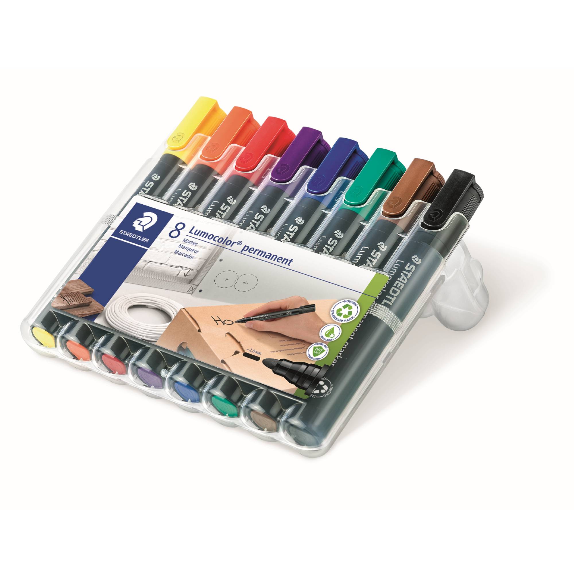 Permanentmaker Lumocolor 2mm sortiert 8 St./Pack.-1