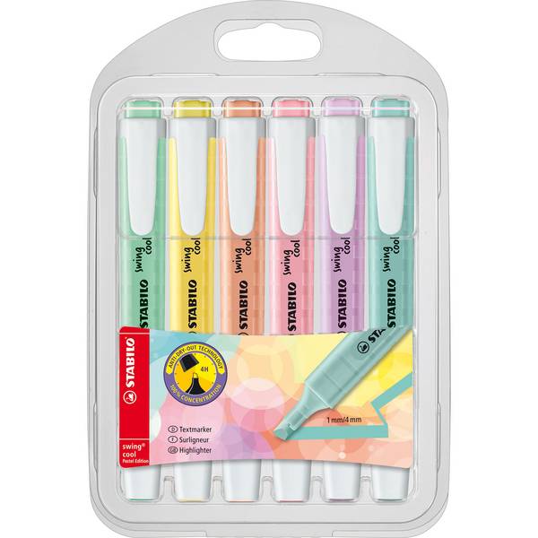 Textmarker swing cool 6 St./Pack.