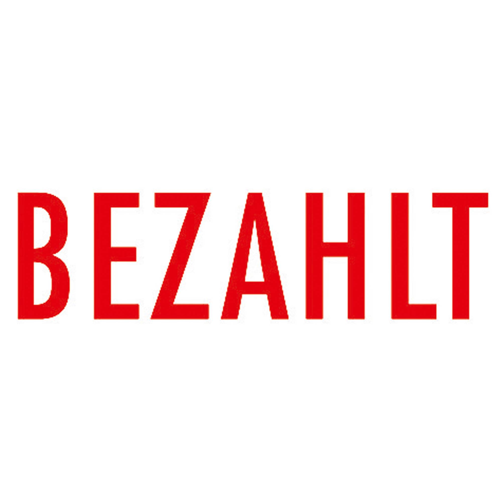 Textstempel Printer 20 BEZAHLT 38mm Kunststoff rt - Artikel: 163006400-1
