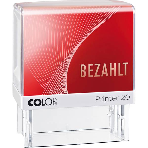 Textstempel Printer 20 BEZAHLT 38mm Kunststoff rt - Artikel: 163006400