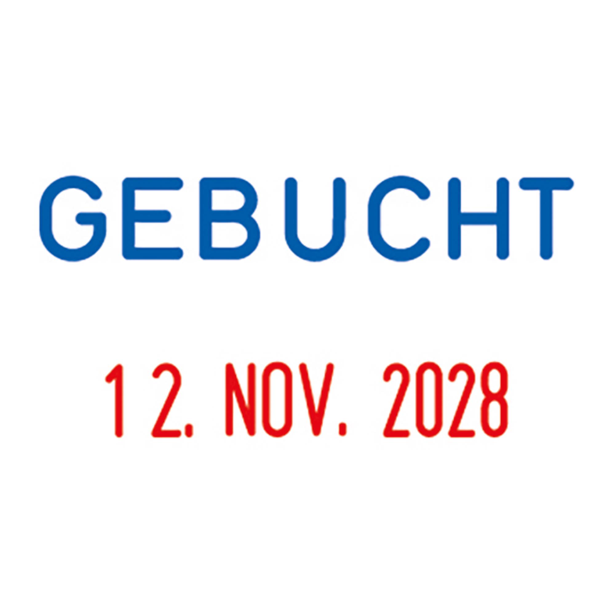 Datumstempel mini-dater GEBUCHT 160/L3-1