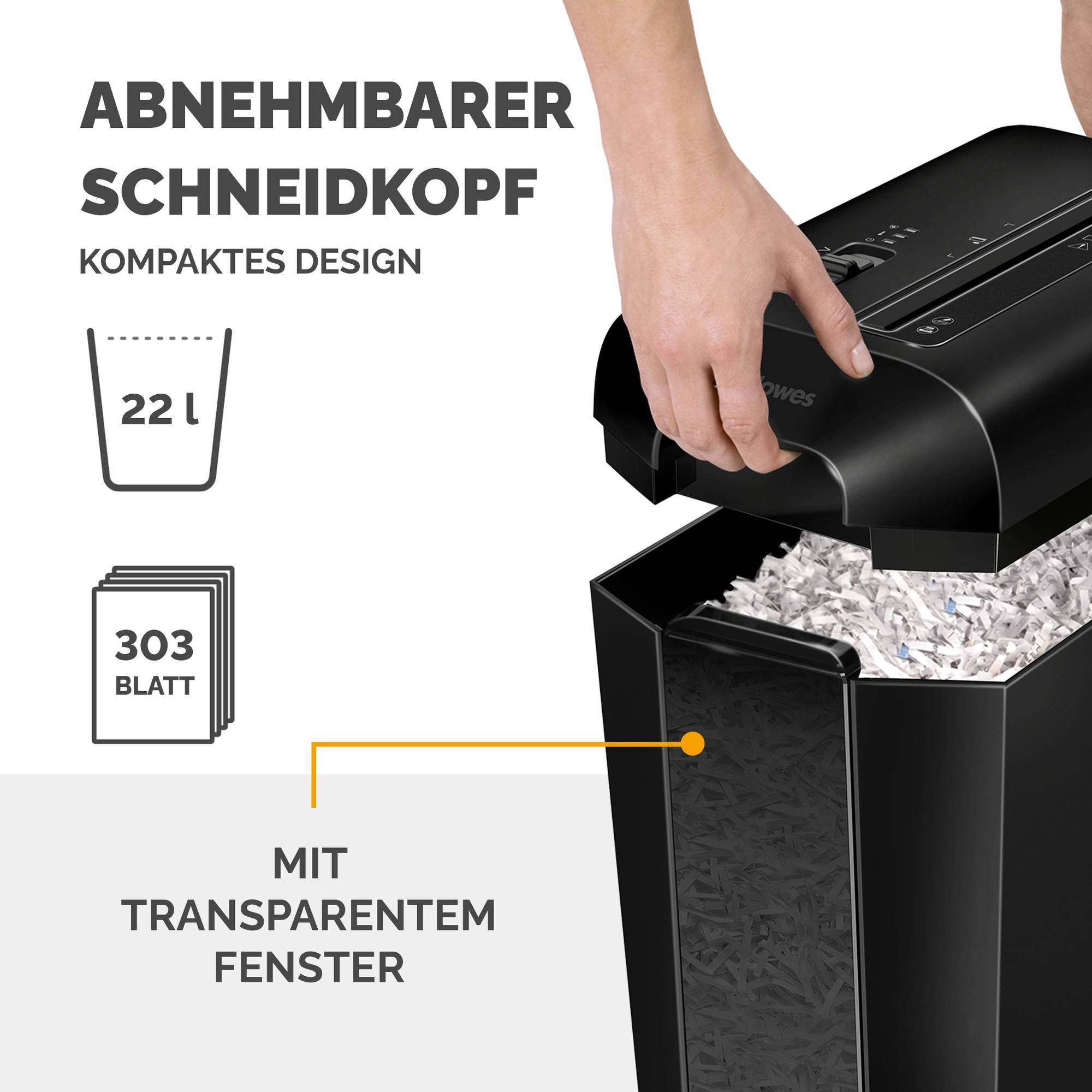 Aktenvernichter Powershred LX65 schwarz-2