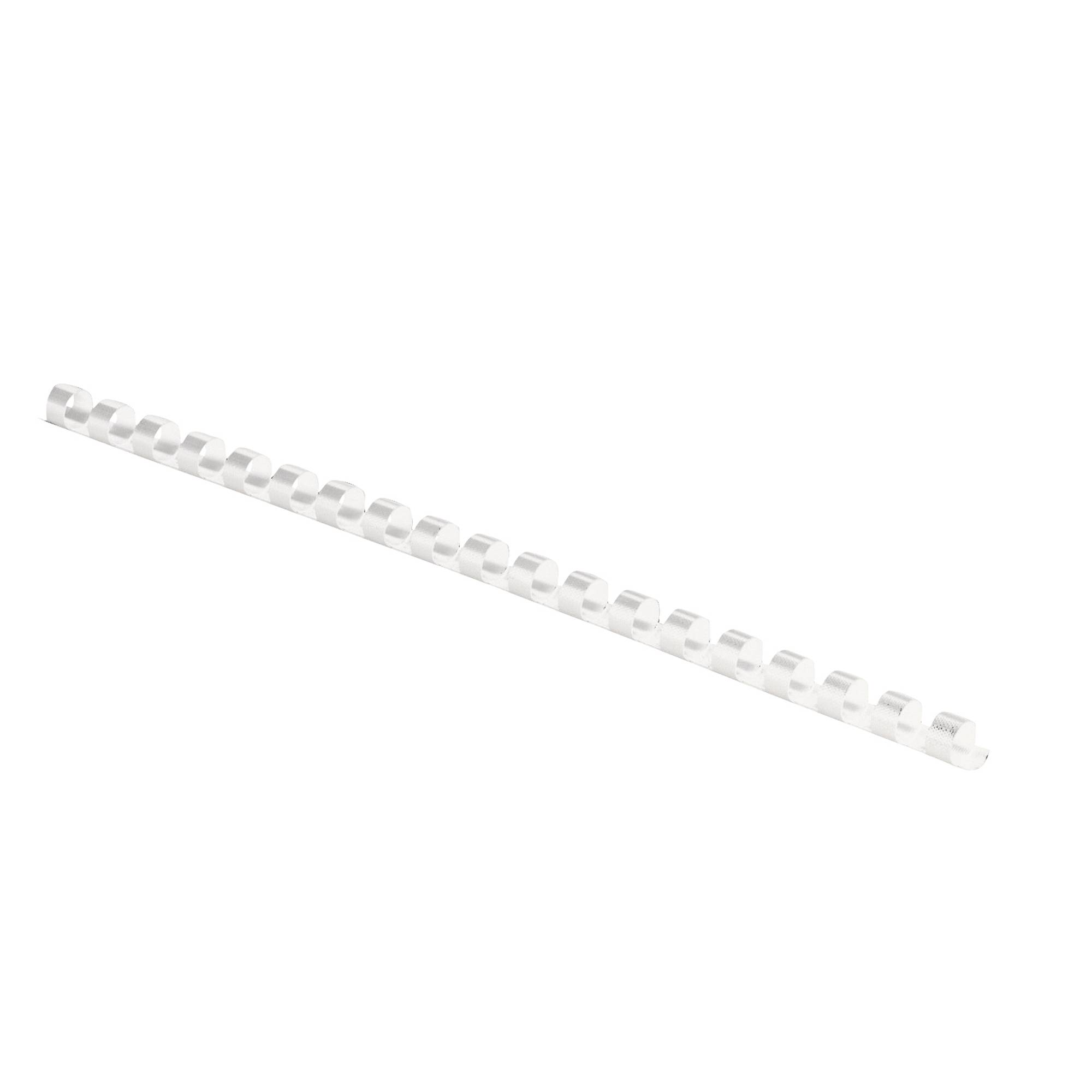 Plastikbinderücken COMB 6mm weiß 100 St./Pack.-0