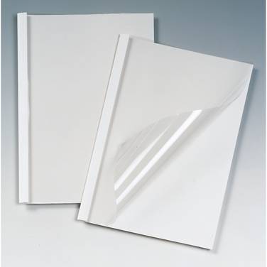 Thermobindemappe DIN A4 110Bl. weiß 100 St./Pack.