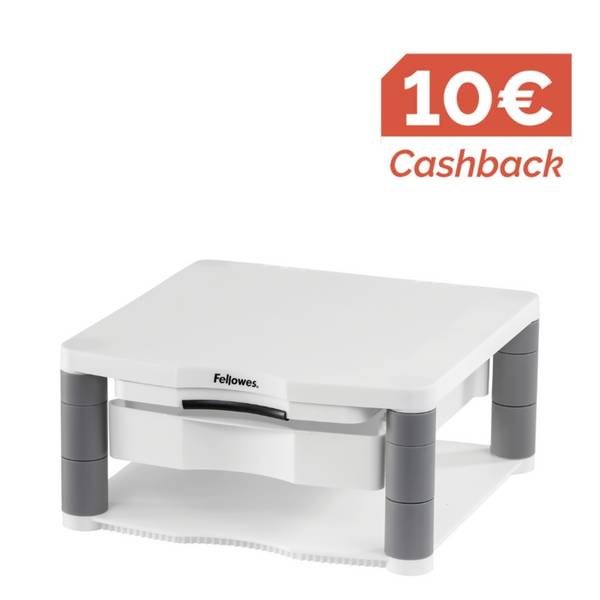 Monitorständer Premium Kunststoff platin