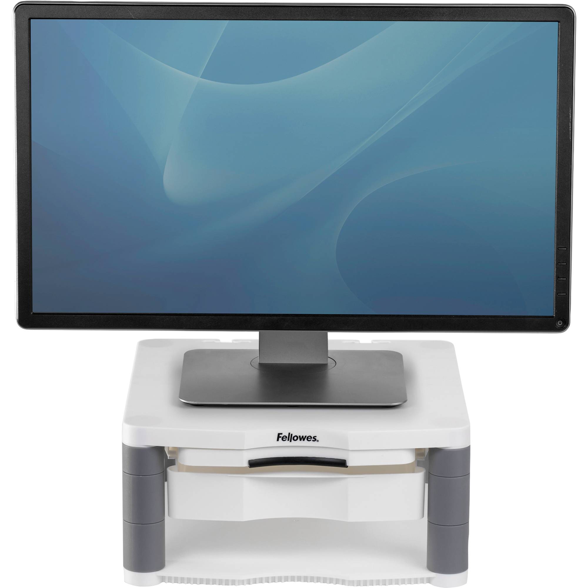 Monitorständer Premium Kunststoff platin-1