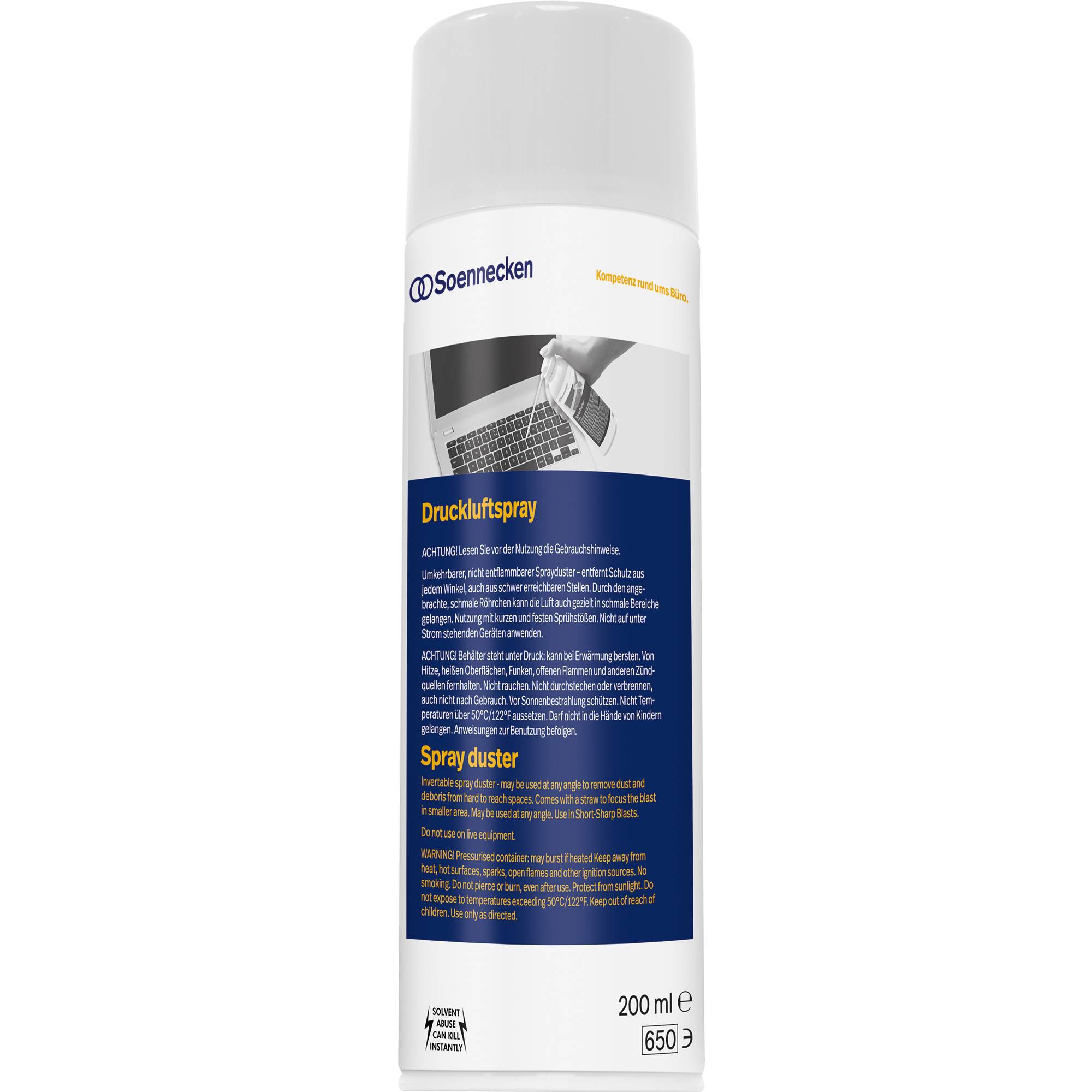 Soennecken Druckluftspray 71638 nicht brennbar 200ml-0