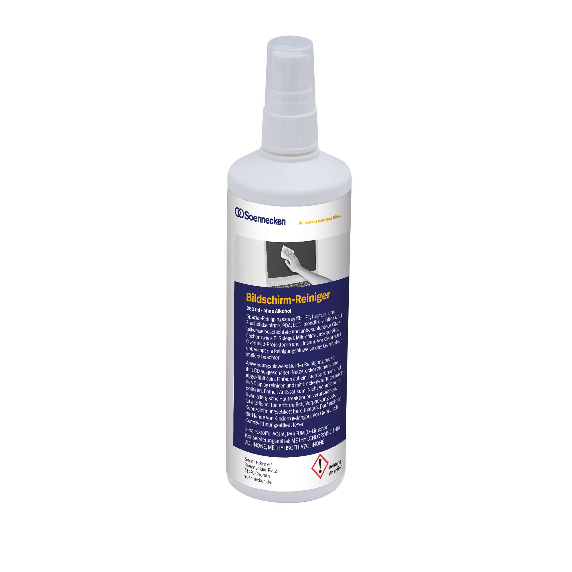 Soennecken Reinigungsspray 4820 für Bildschirm/Glas/TFT 250ml-0