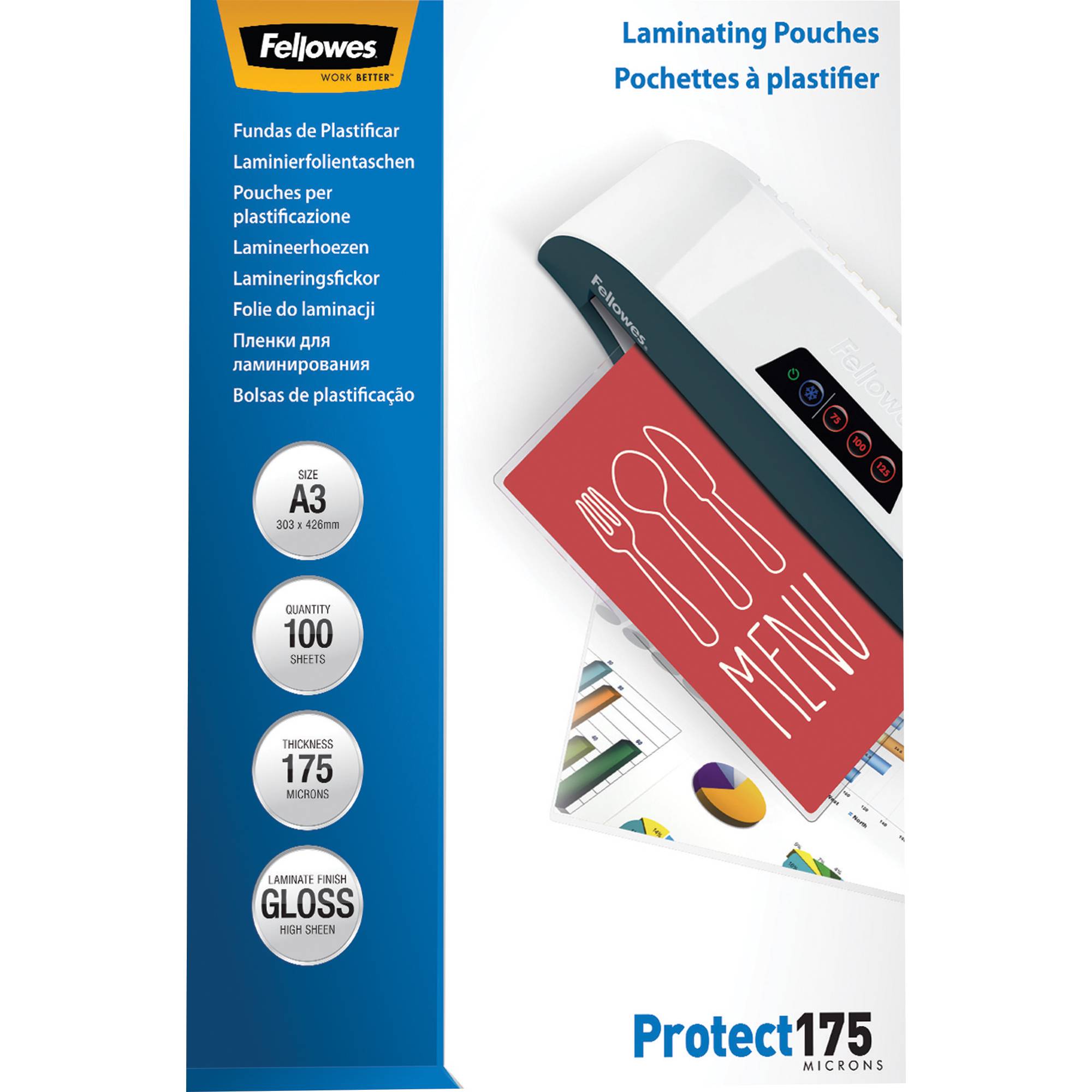 Laminierfolie Protect 175 DIN A3 tr 100 St./Pack.-0
