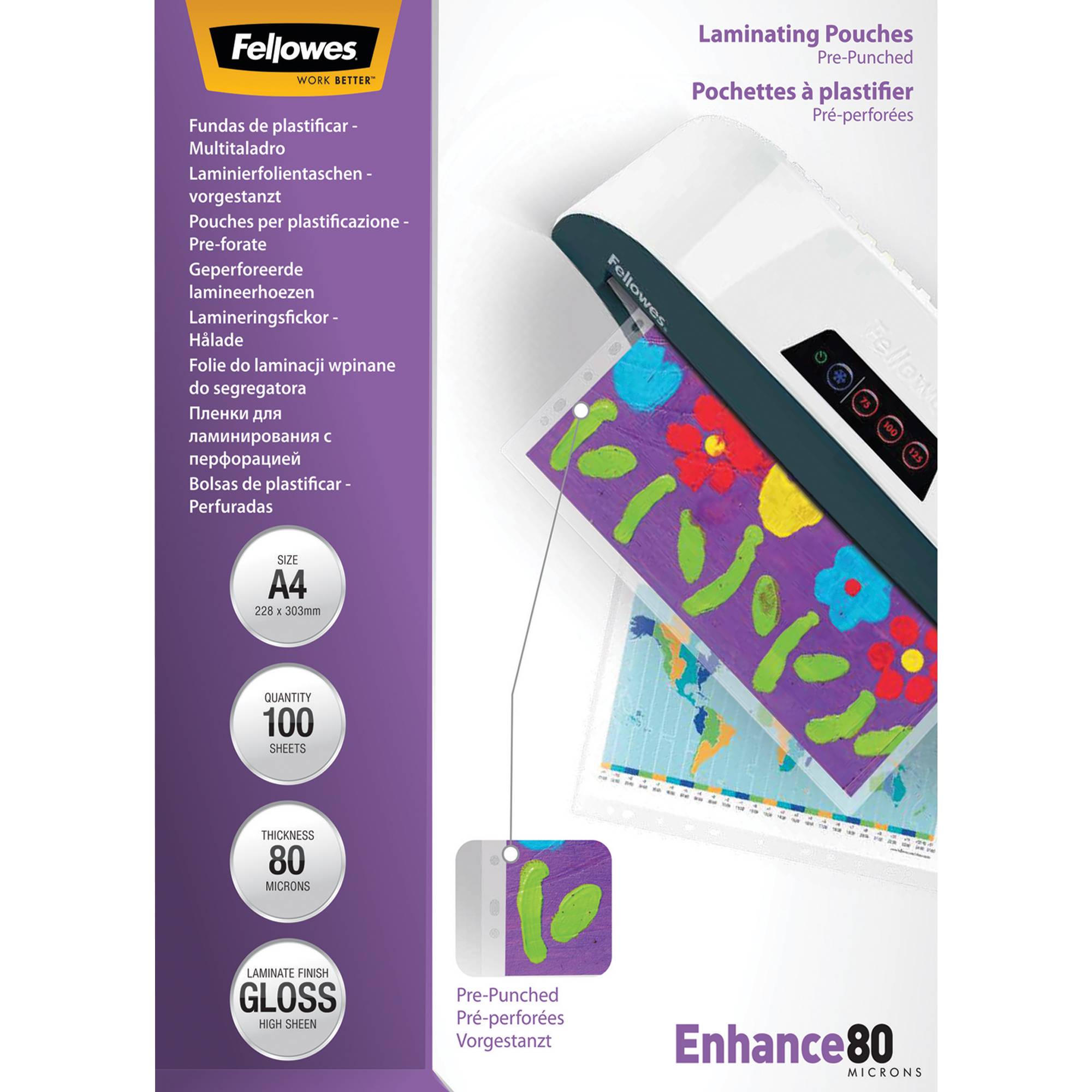 Laminierfolie Enhance 80 DIN A4 tr 100 St./Pack.-0