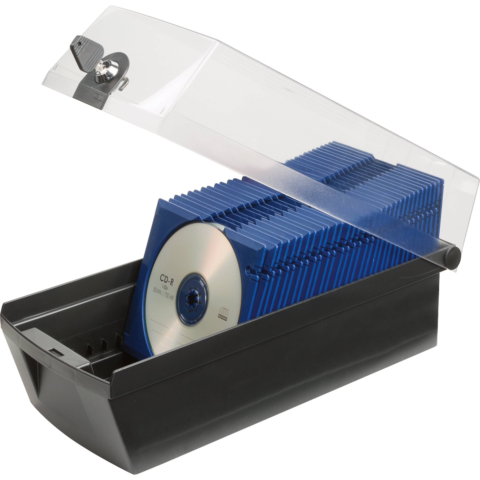 CD-Box MÄX 60 60CDs Schloß schwarz-2