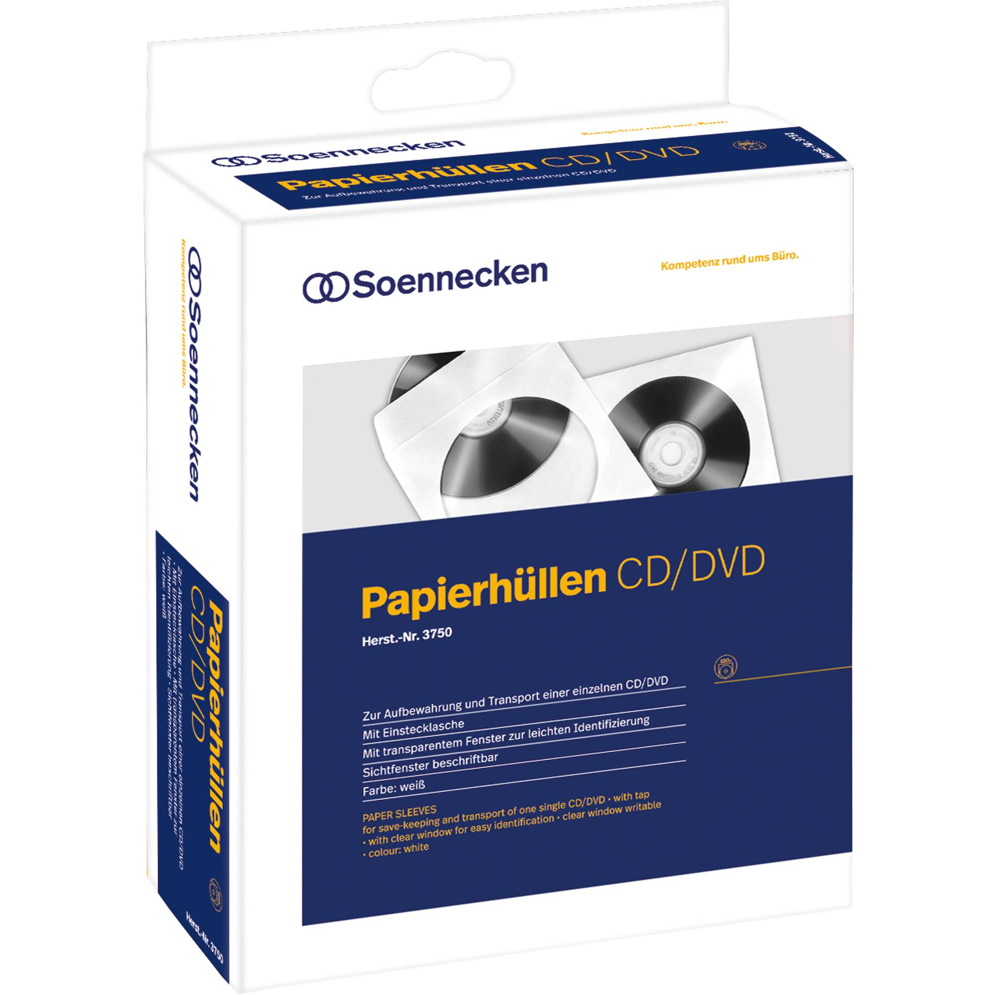 CD/DVD Hülle mF ws 100St-0