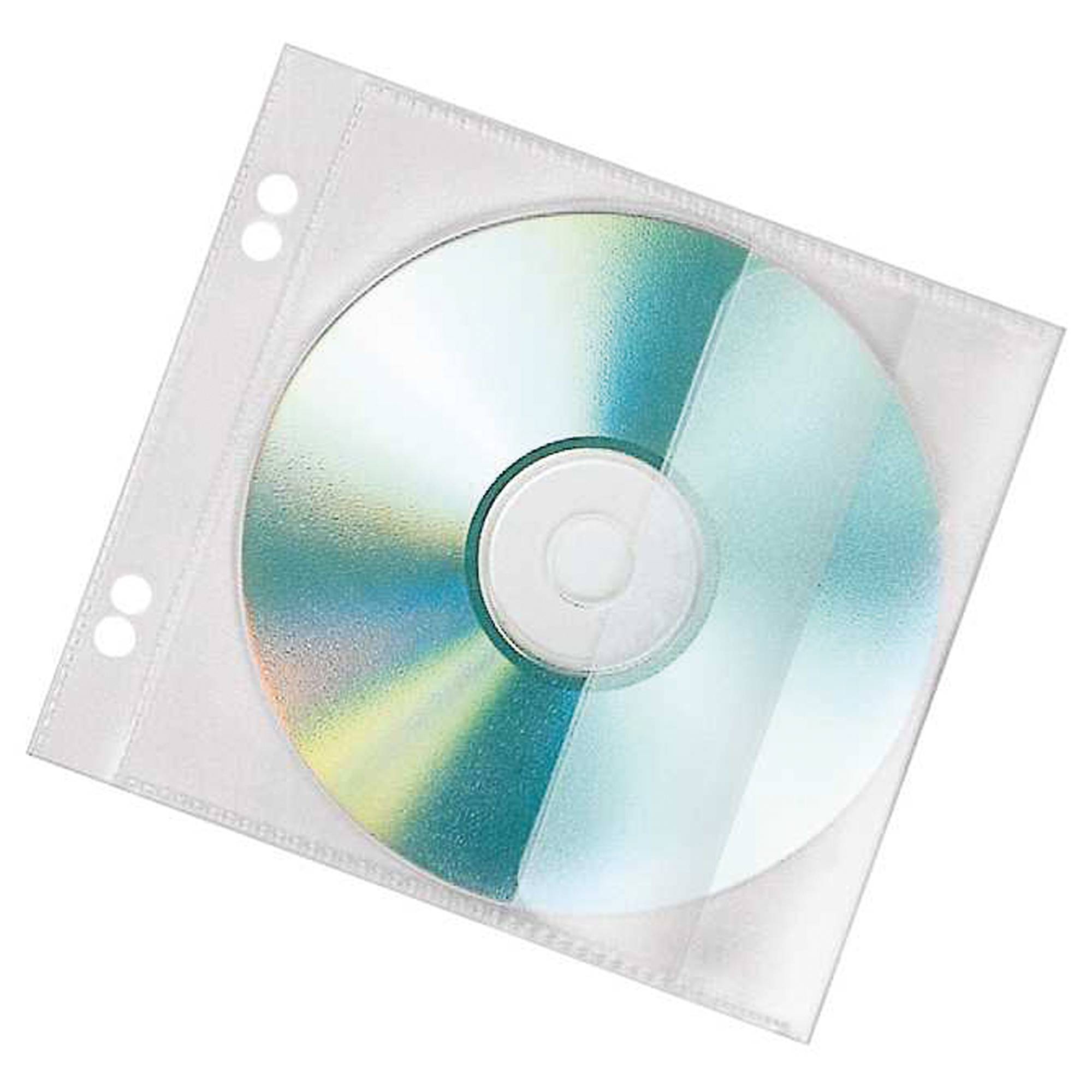 CD/DVD Hülle f. 1CD PP transparent 10 St./Pack.-0