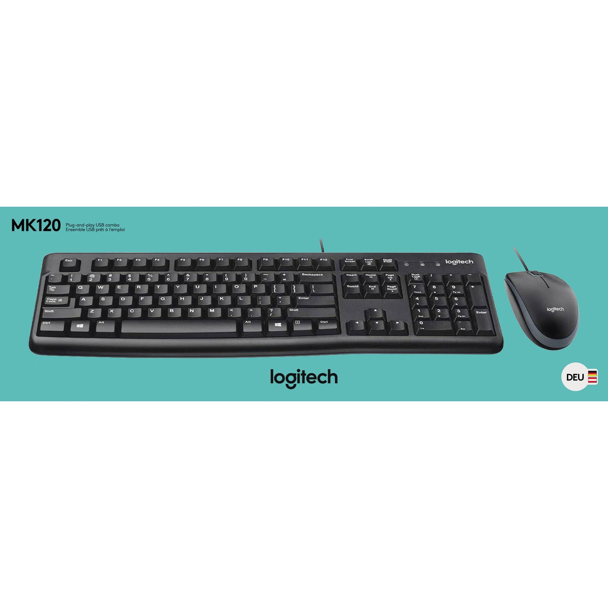 Tastatur-Maus-Set MK120 corded schwarz-1