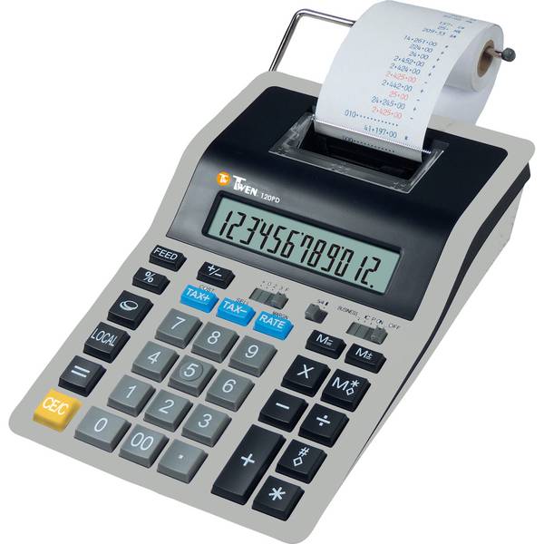 Tischrechner   120 PD  12stlg sw