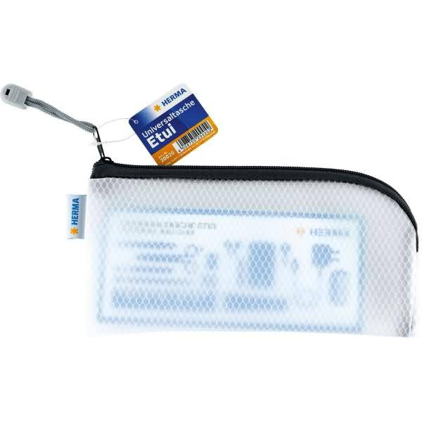 Universaltasche Etui 23x11cm transparent/schwarz-1
