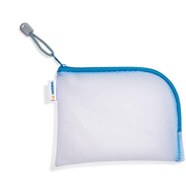 Universaltasche A6 19x14cm transparent/blau-0