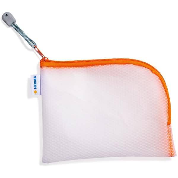 Universaltasche A6 19x14cm transparent/orange-0