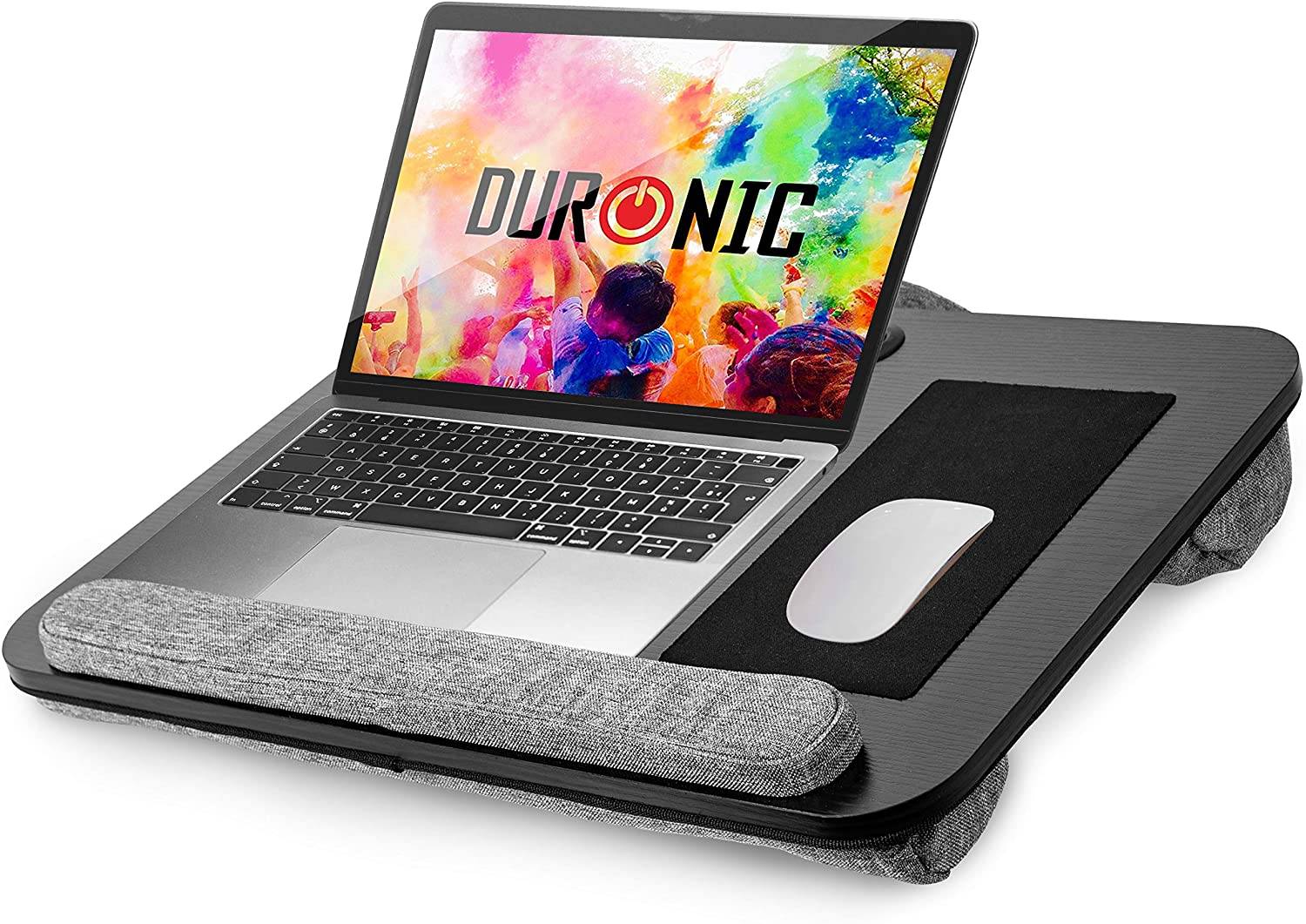 Duronic DML433 Laptopständer mit Handgelenkpolster - Ergonomischer Laptop Tisch mit Kissen - Schaumstoffkissenstütze-0