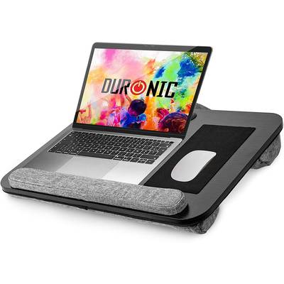 Duronic DML433 Laptopständer mit Handgelenkpolster - Ergonomischer Laptop Tisch mit Kissen - Schaumstoffkissenstütze