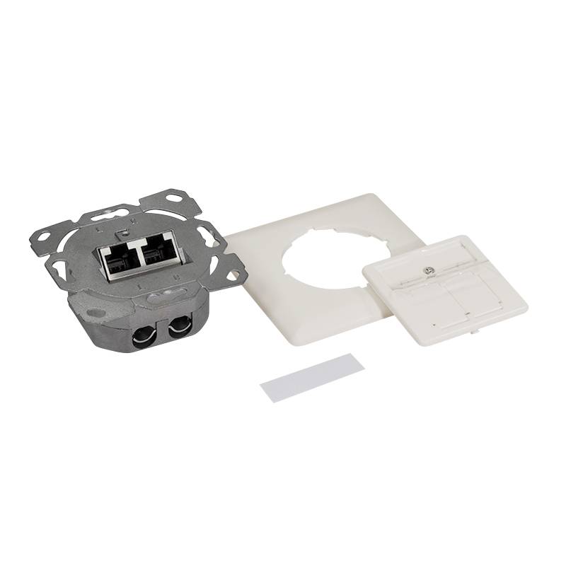 LogiLink Cat.6A Netzwerkdose UP2x RJ45 geschirmt reinweiß - Weiß-3