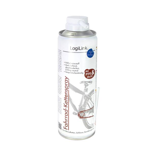LogiLink Kettenspray für Fahrräder, 300 ml