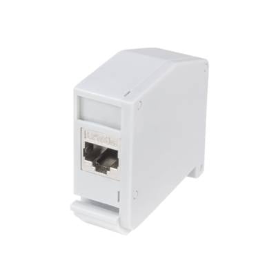 LogiLink MP0056 - Hutschienenadapter mit Cat.6a Kupplung - Adapter - Netzwerk-0