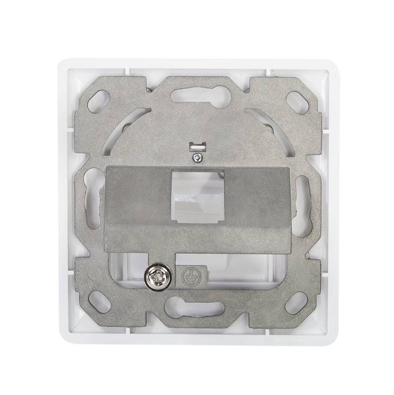 LogiLink Keystone-Steckdose - mit Beschriftungsfenster - abgewinkelt - einfach --1