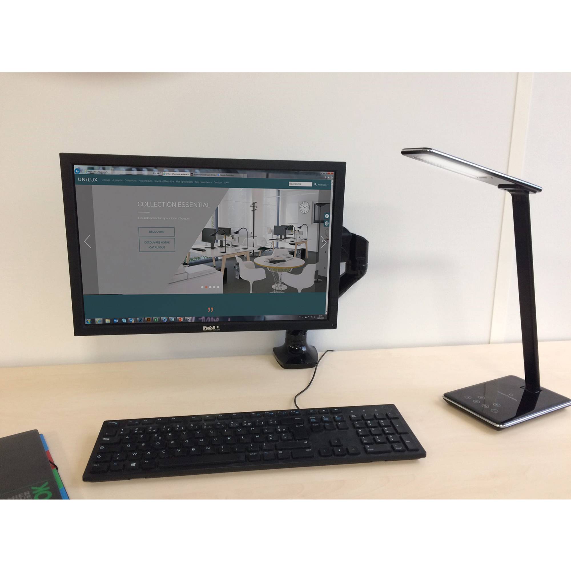 Tischleuchte LINKA LED Ladefunktion sw-2