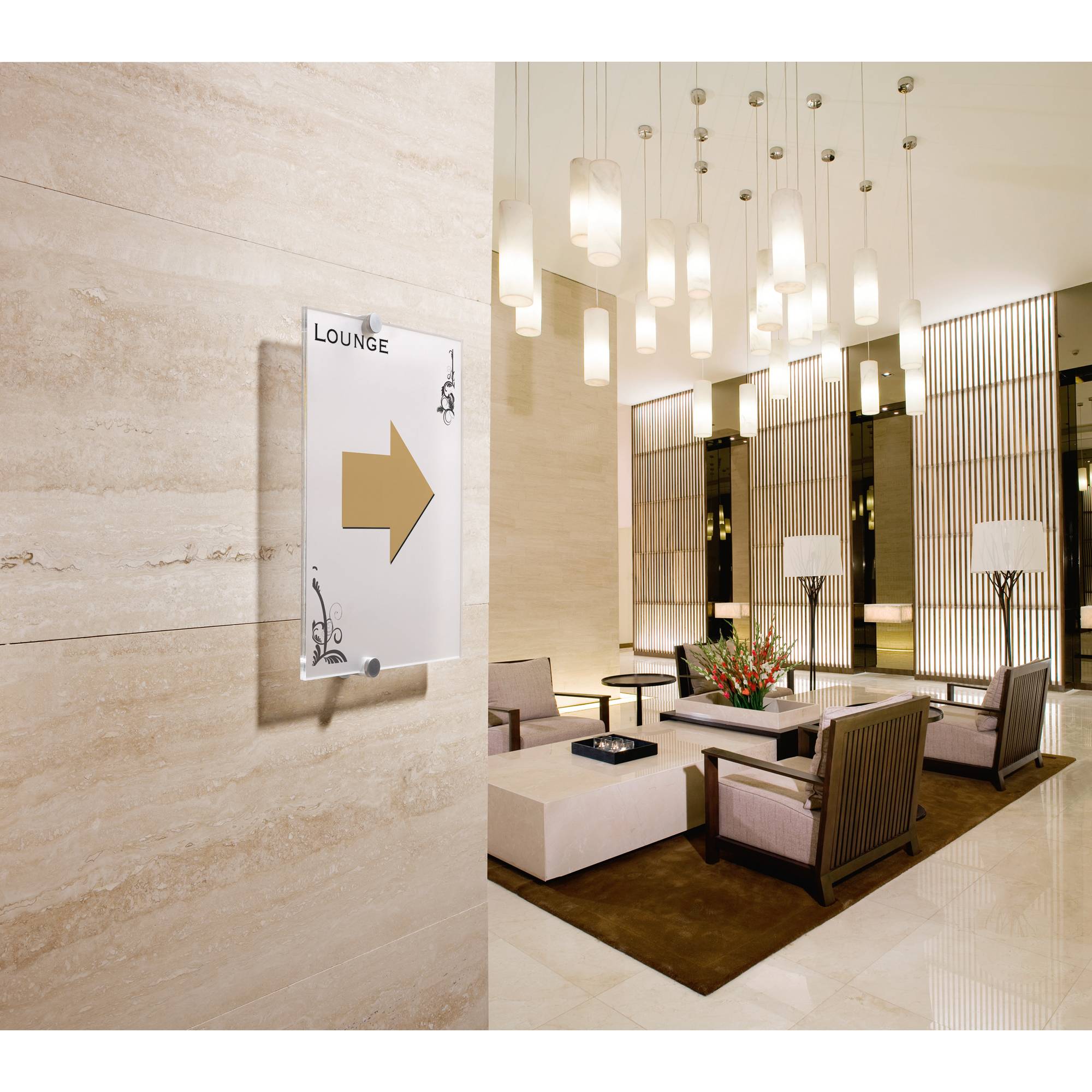 Türschild CRYSTAL SIGN 148x105mm transparent - Artikel: 888211100-2