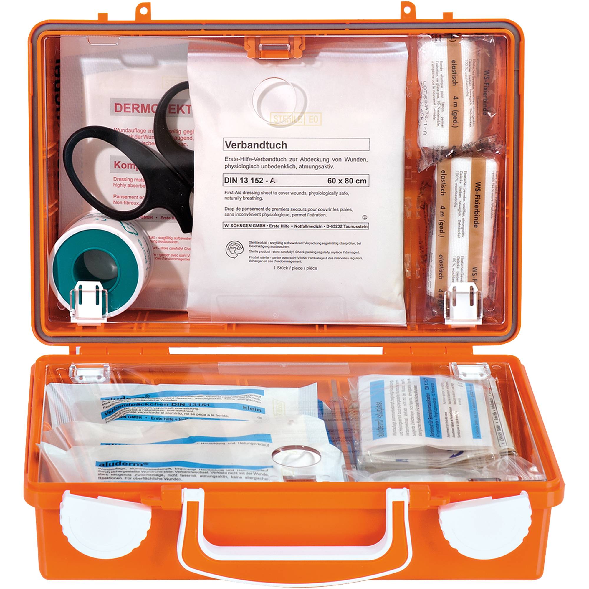 Erste Hilfe Koffer kl.QUICK-CD B260xH170xT110ca.mm orange SÖHNGEN-3