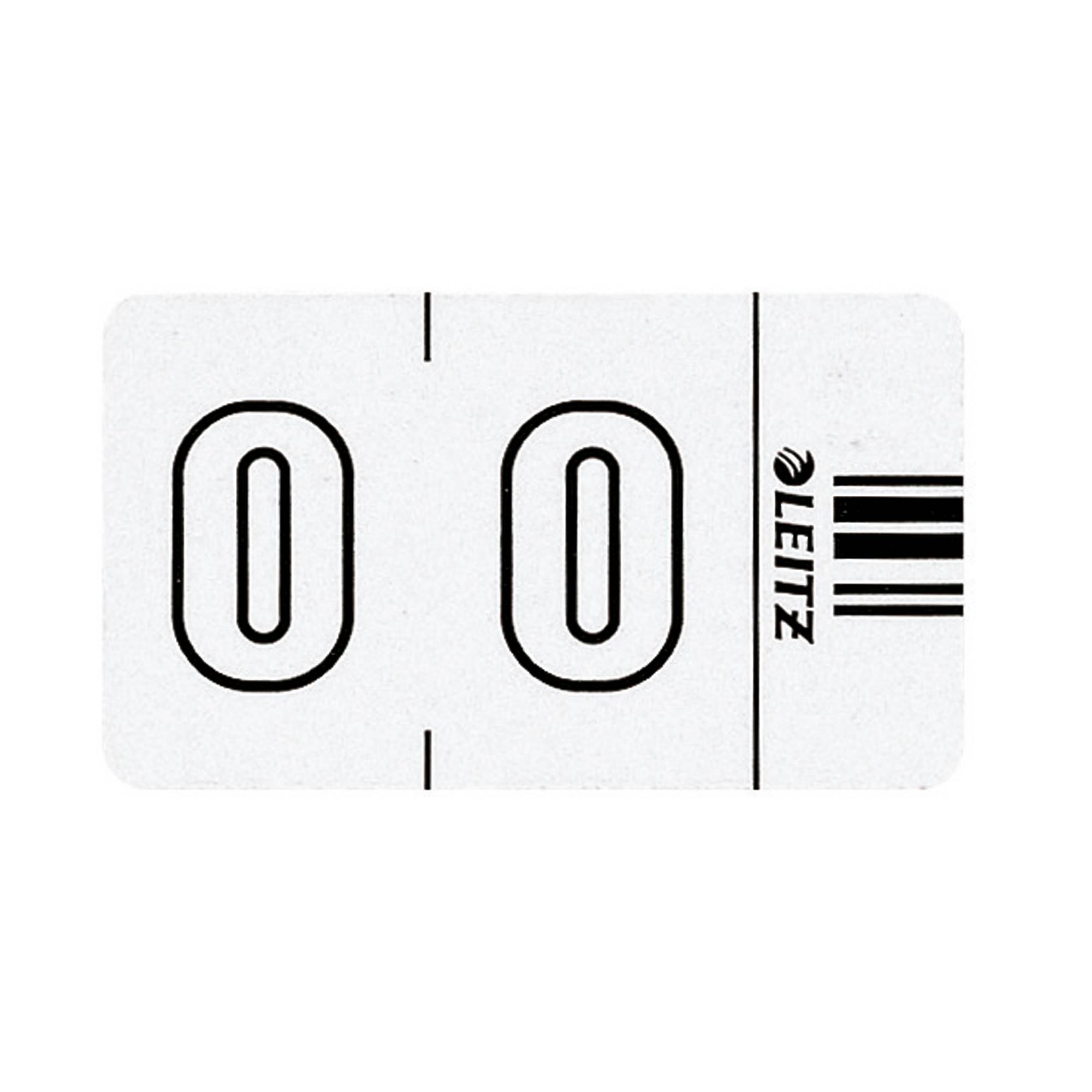 Ziffernsignal 0 Orgacolor 23x30mm weiß 100 St./Pack.-0