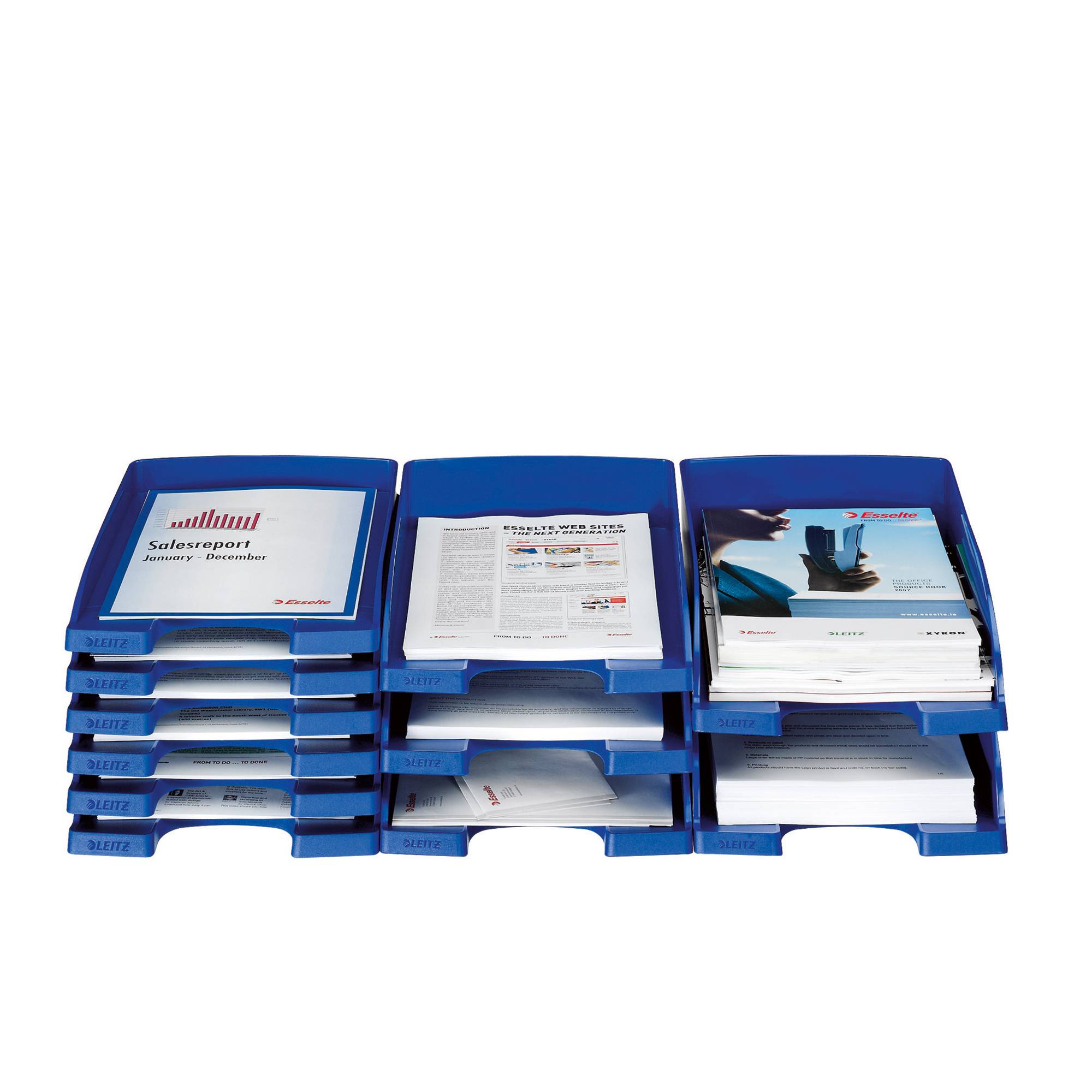 Briefablage Jumbo Plus DIN A4 PS blau-1