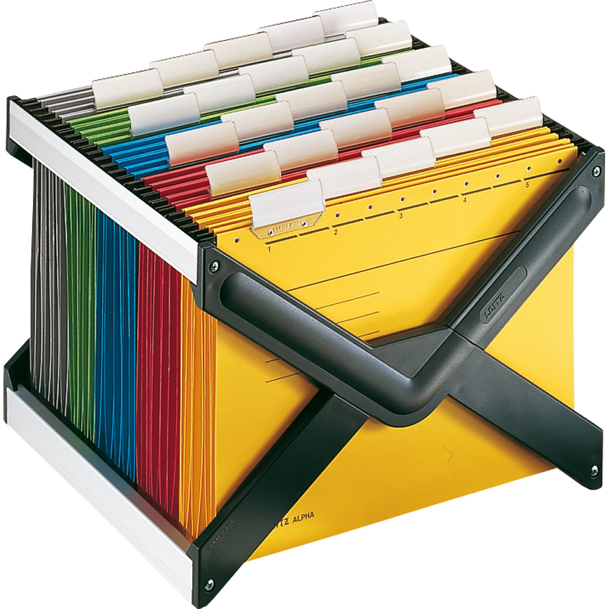 Hängekorb max. 40Mappen PS/Alu dunkelgrau-1