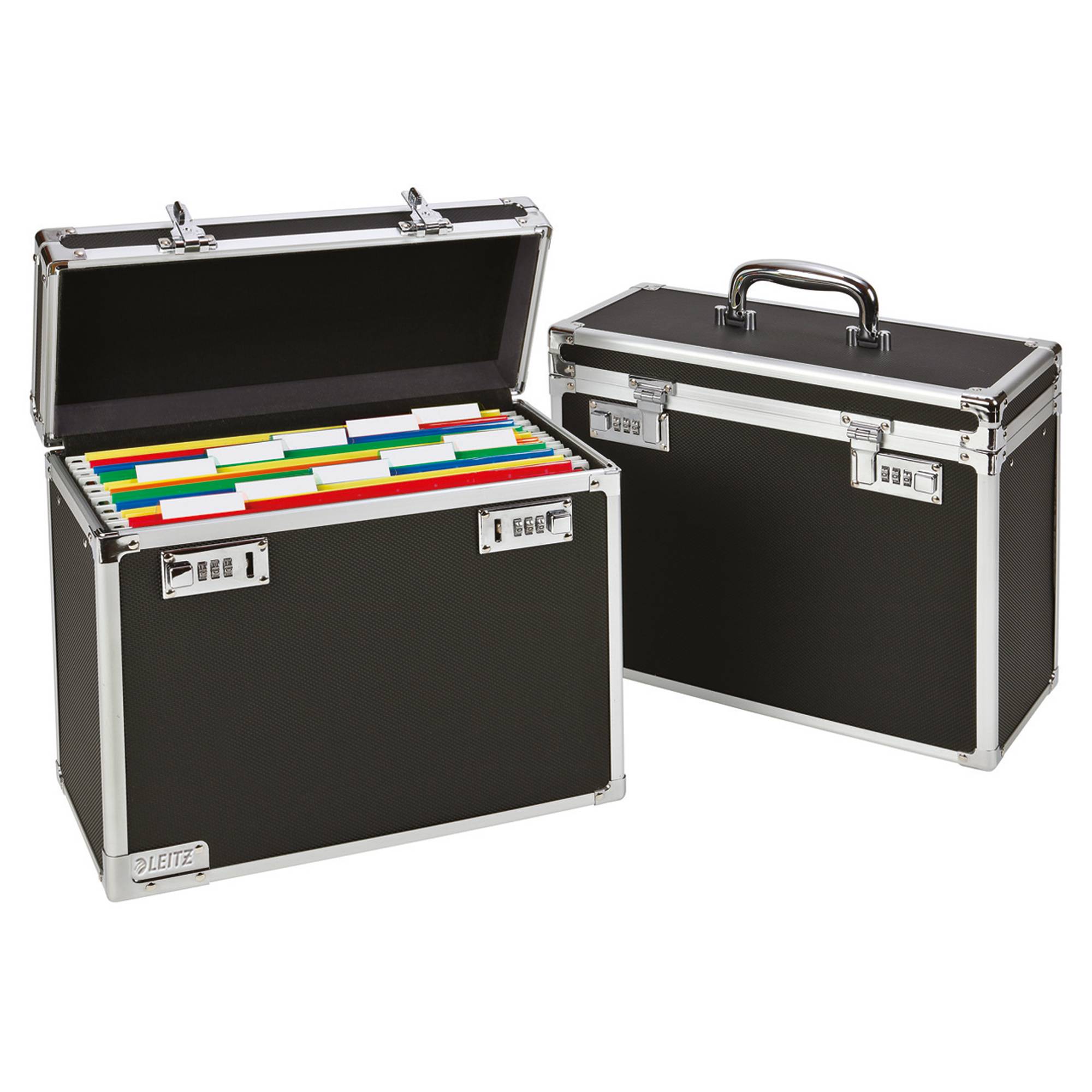 Hängebox DIN A4 max. 15Mappen schwarz/chrom-1