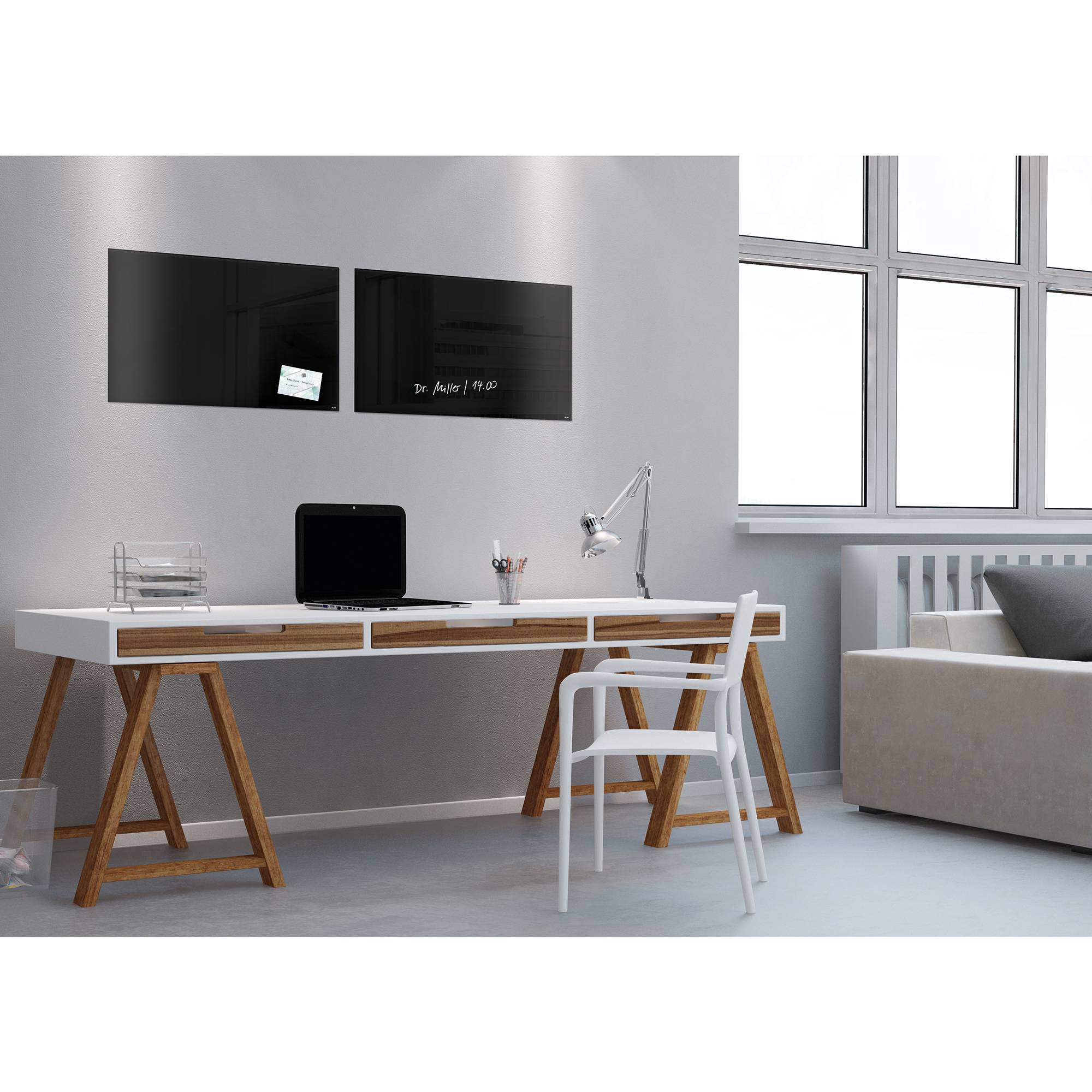 Magnetboard Artverum 60x40cm Glas schwarz-1