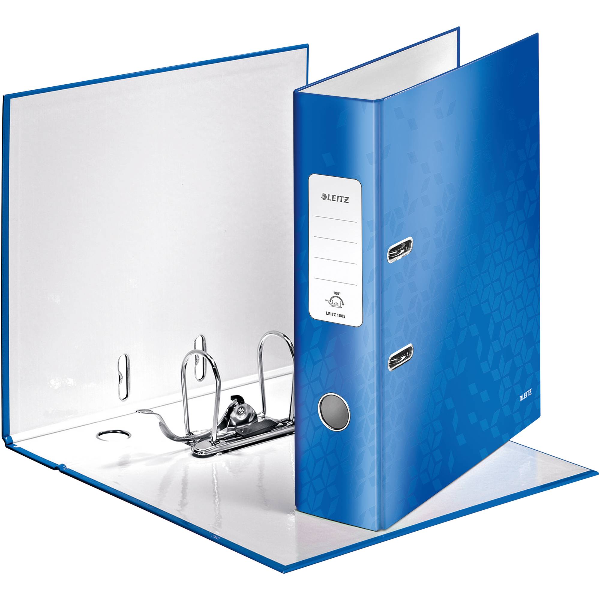 Ordner WOW DIN A4 80mm Pappe blau-2