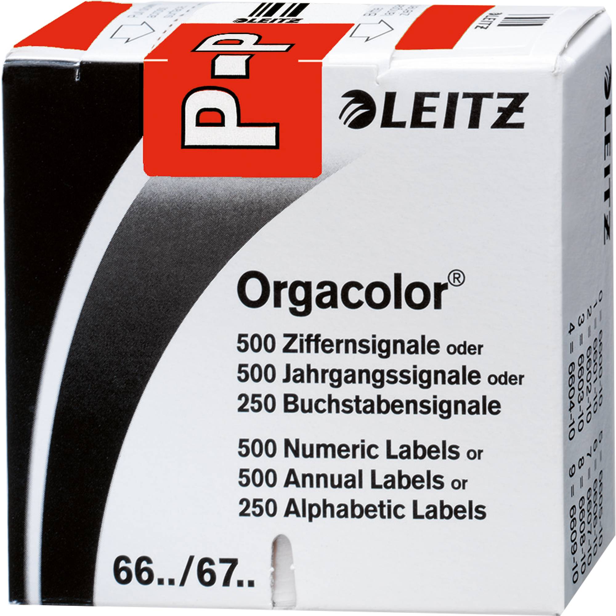 Buchstabensignal Orgacolor P rot 250 St./Pack.-0