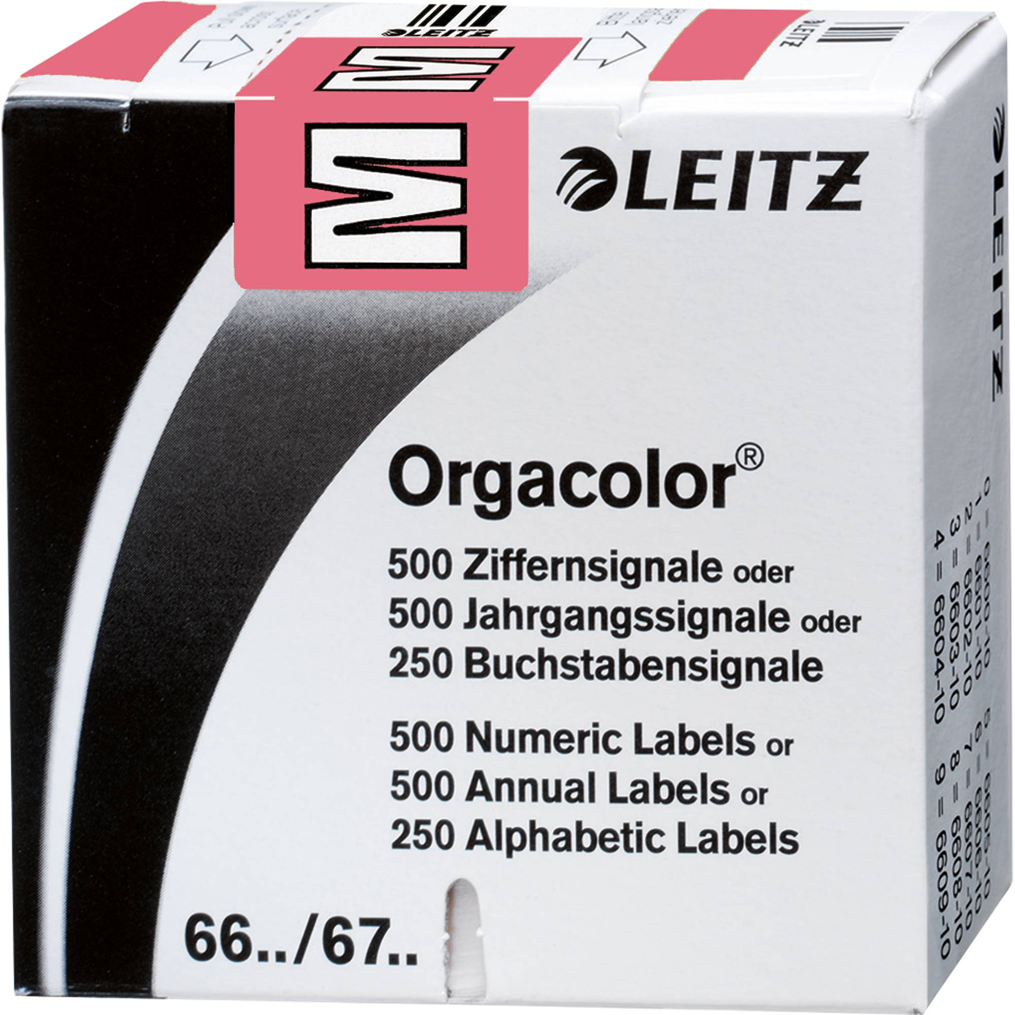 Buchstabensignal Orgacolor M rosa 250 St./Pack.-0