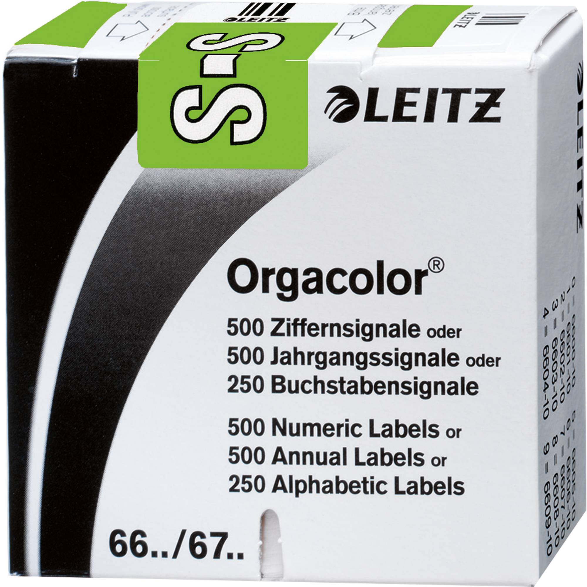 Buchstabensignal Orgacolor S grün 250 St./Pack.-0