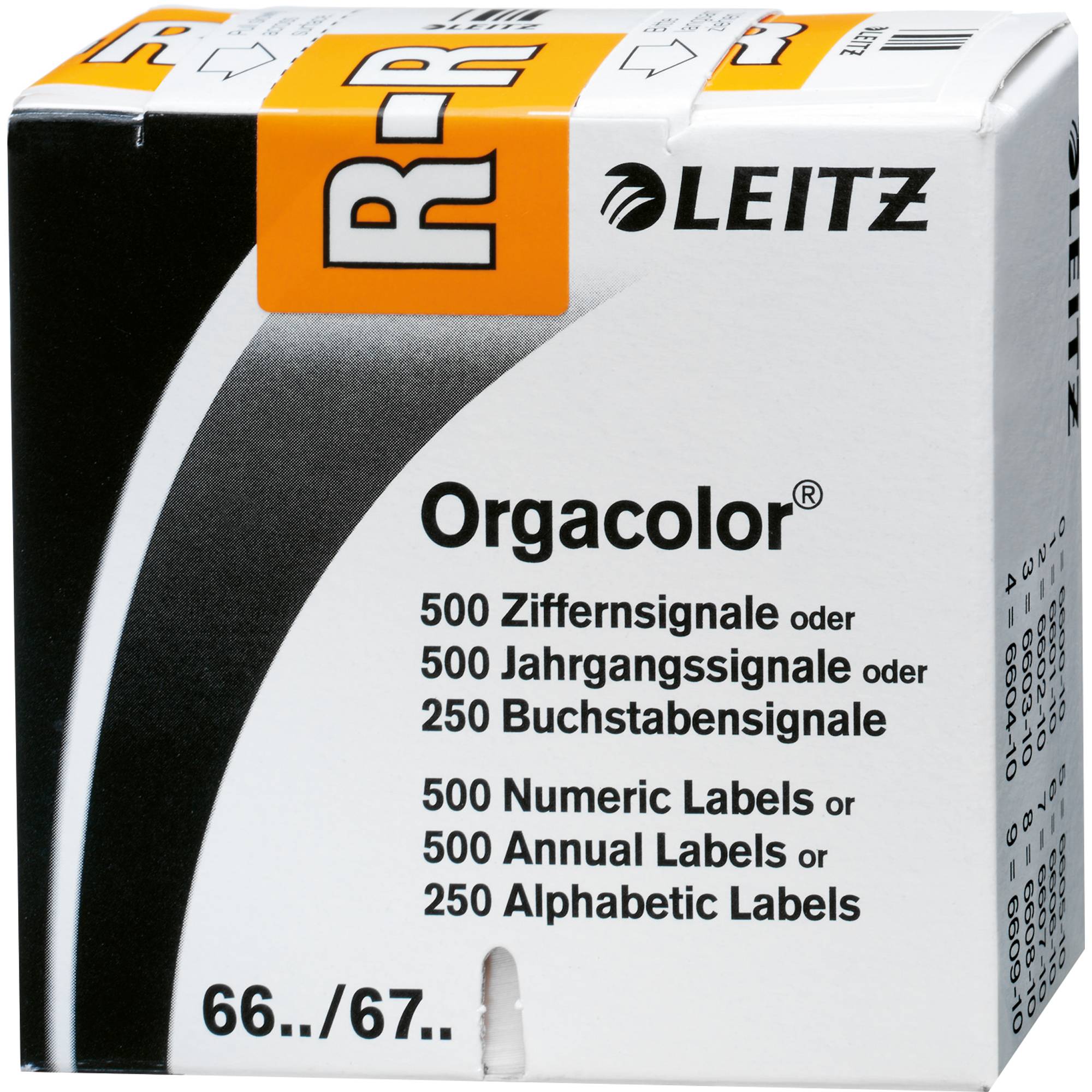 Buchstabensignal Orgacolor R orange 250 St./Pack.-0
