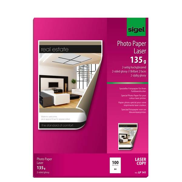 Fotopapier DIN A4 135g hochweiß 100 Bl./Pack.