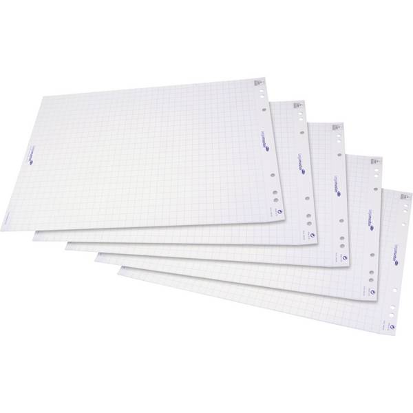 Flipchartpapier 98x65cm 20Bl. kariert 5 St./Pack.