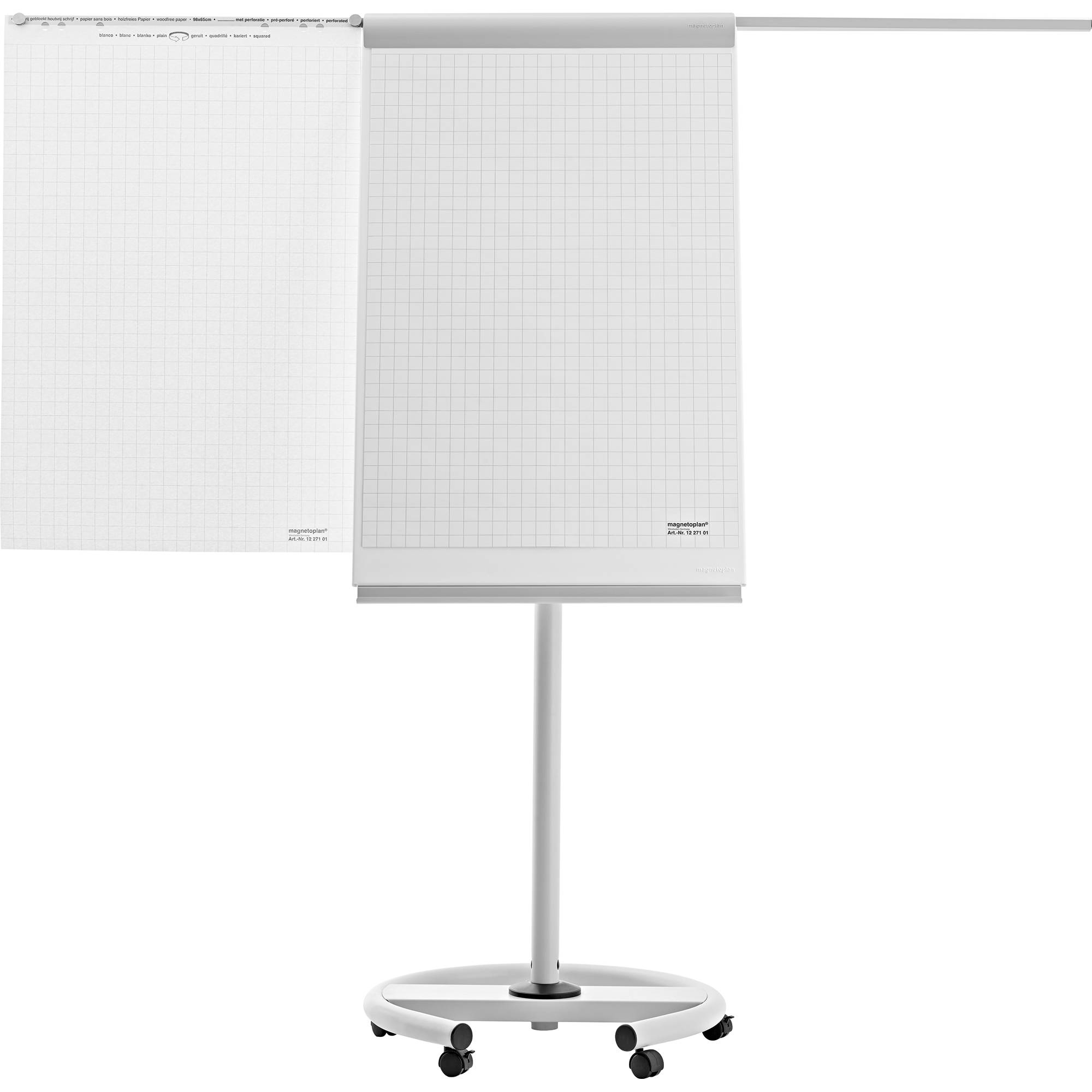 Flipchart de Luxe mobil lichtgrau/weiß-1