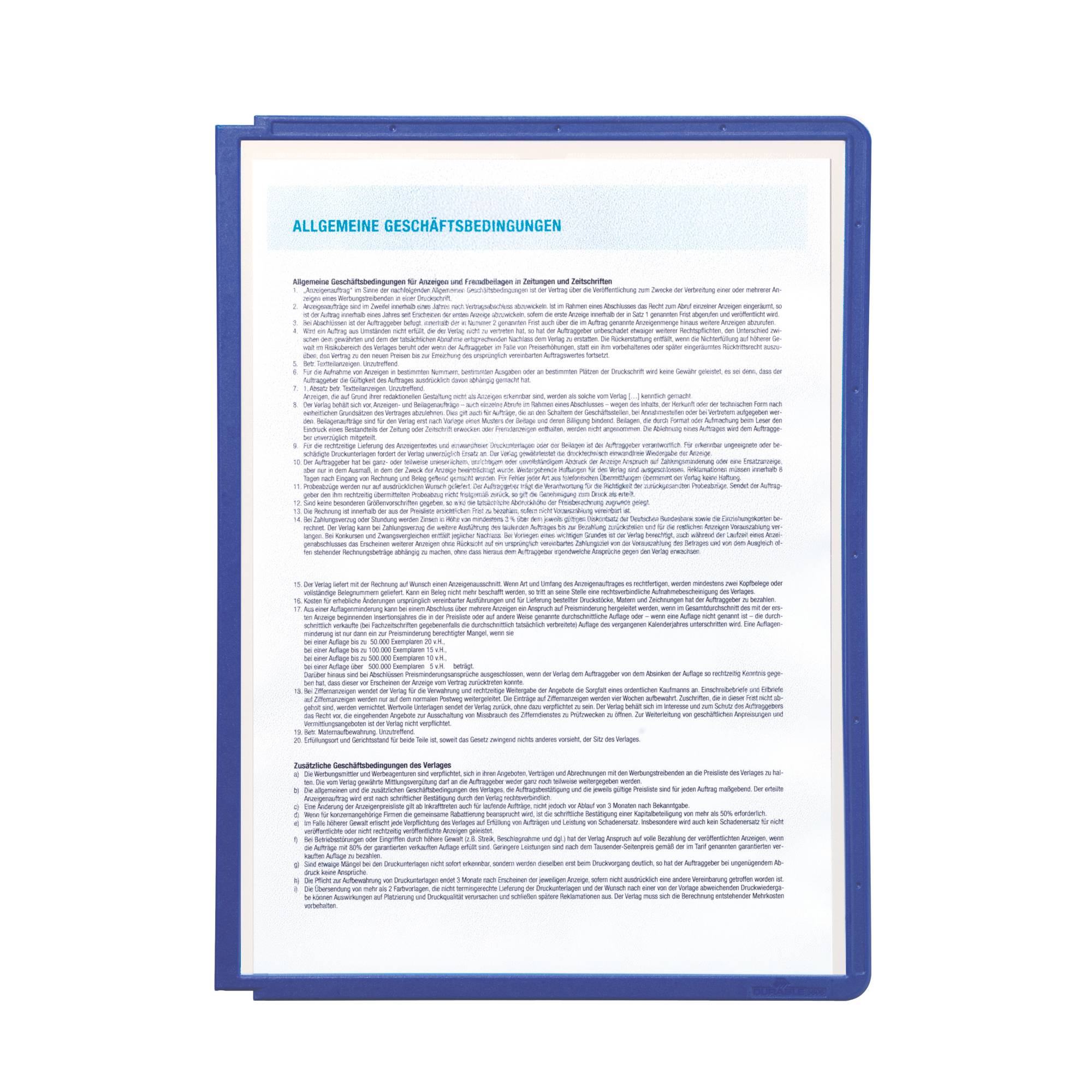 DURABLE Sichttafel SHERPA Panel 560644 DIN A4 PP blauviolett-1