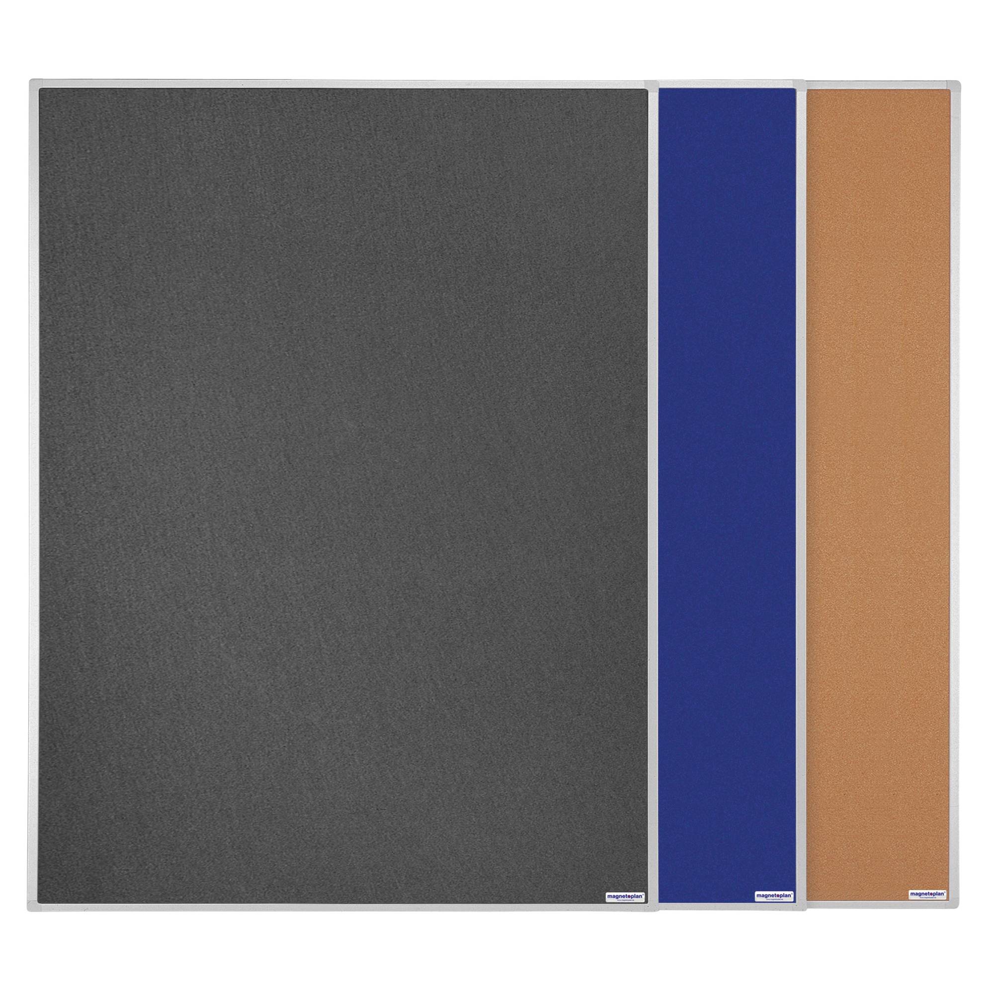 Pinnwand 120x150cm Filz grau-1