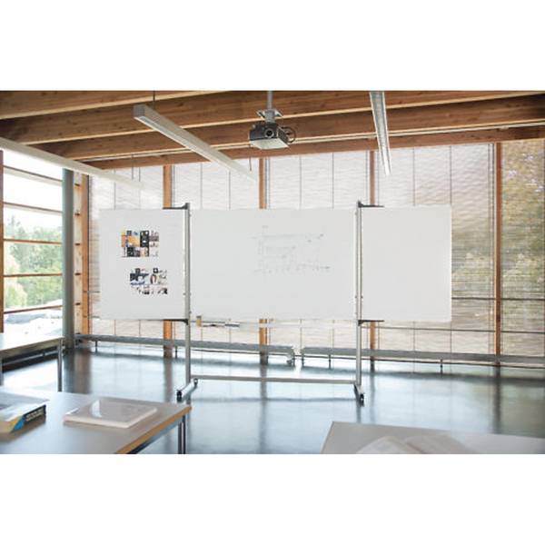 Basistafel ferroscript 180x120cm dreiteilig weiß