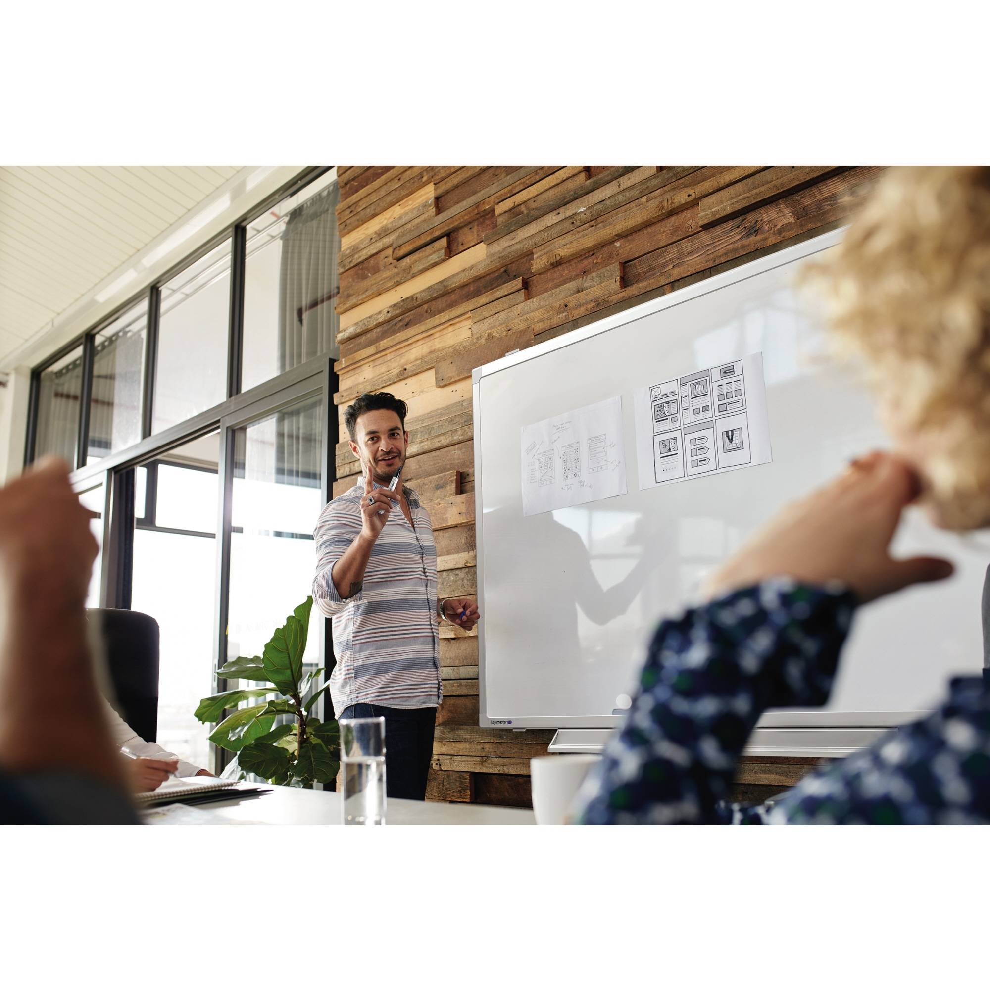 Whiteboard Professional 150x100cm Ablageschale-1