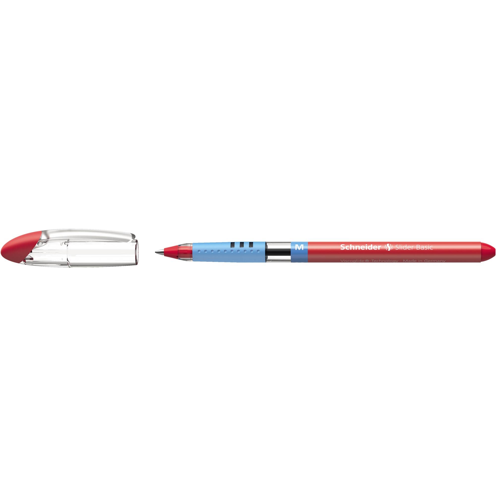 Kugelschreiber Slider M 1mm Kappenmodell rot-0