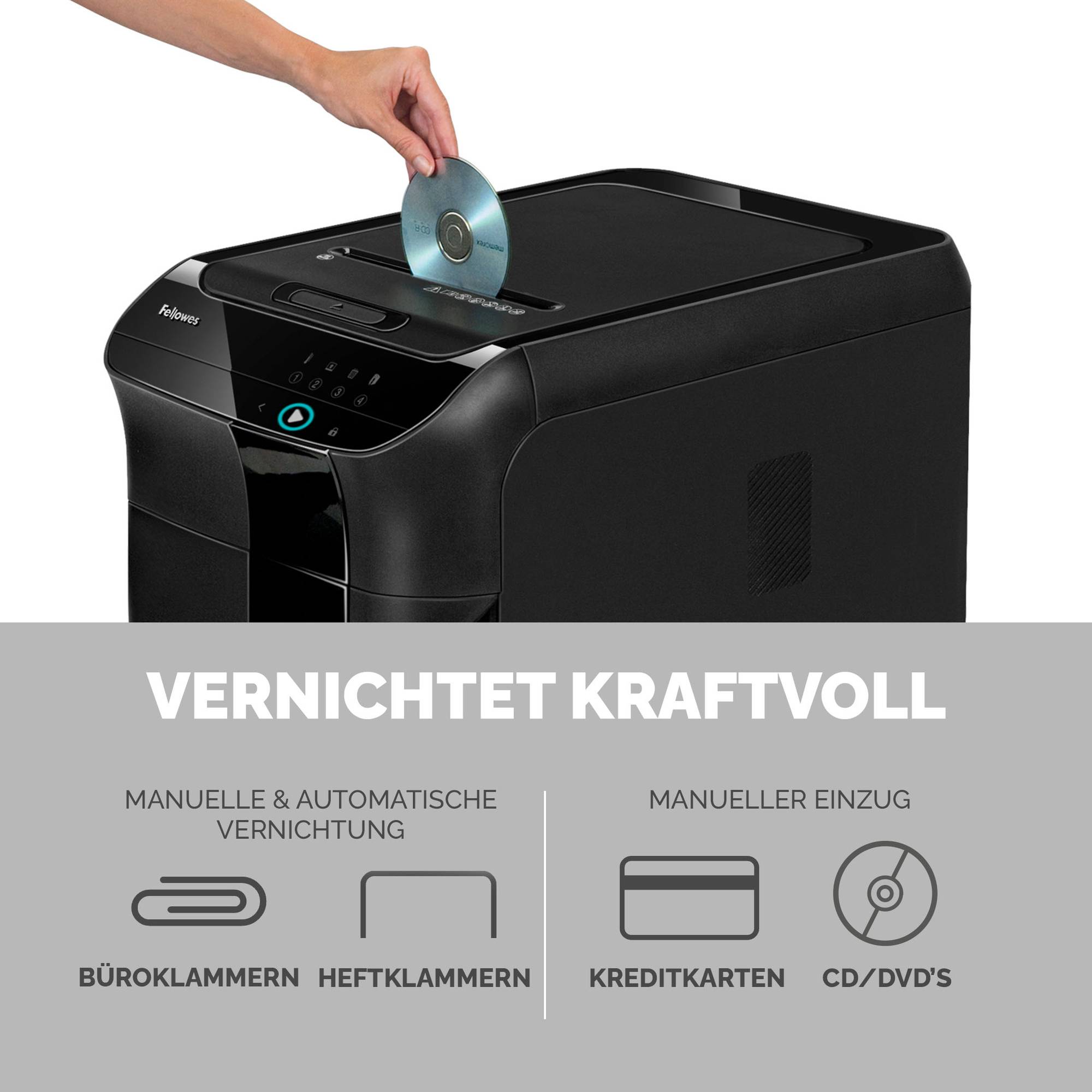 Aktenvernichter AutoMax 550c Partikelschnitt sw-2